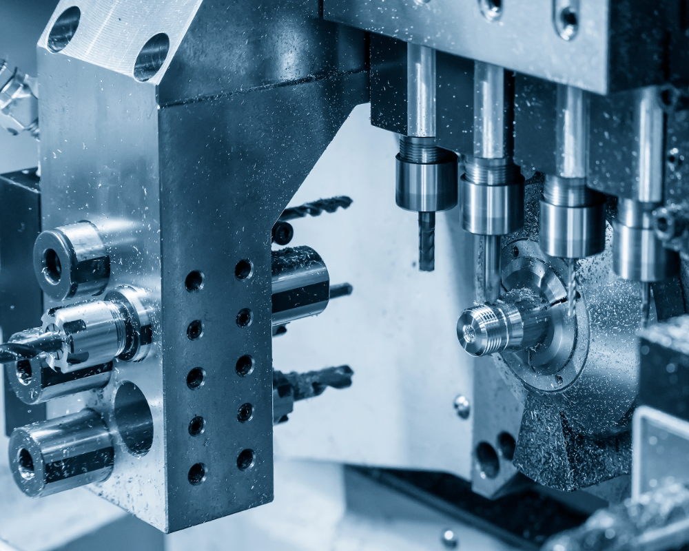 The,Operation,Of,Multi-tasking,Cnc,Lathe,Machine,Swiss,Type,Making